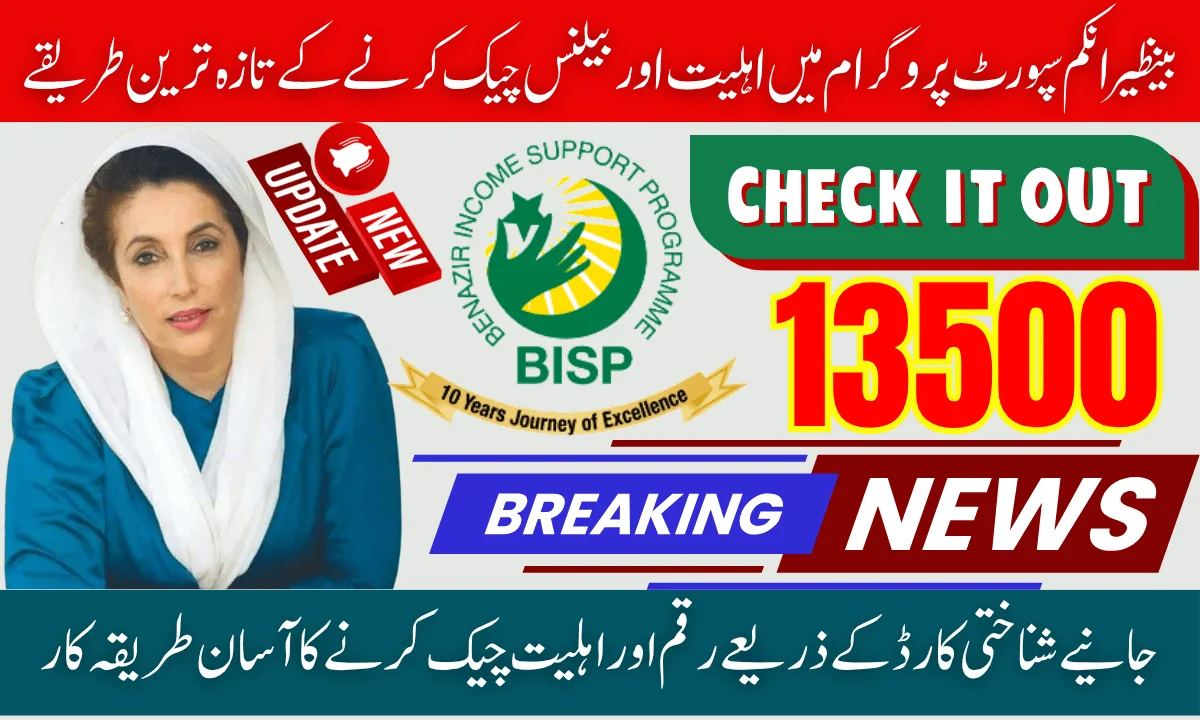 Benazir Income Support Programme Latest Methods To Check Eligibility And Balance Via CNIC