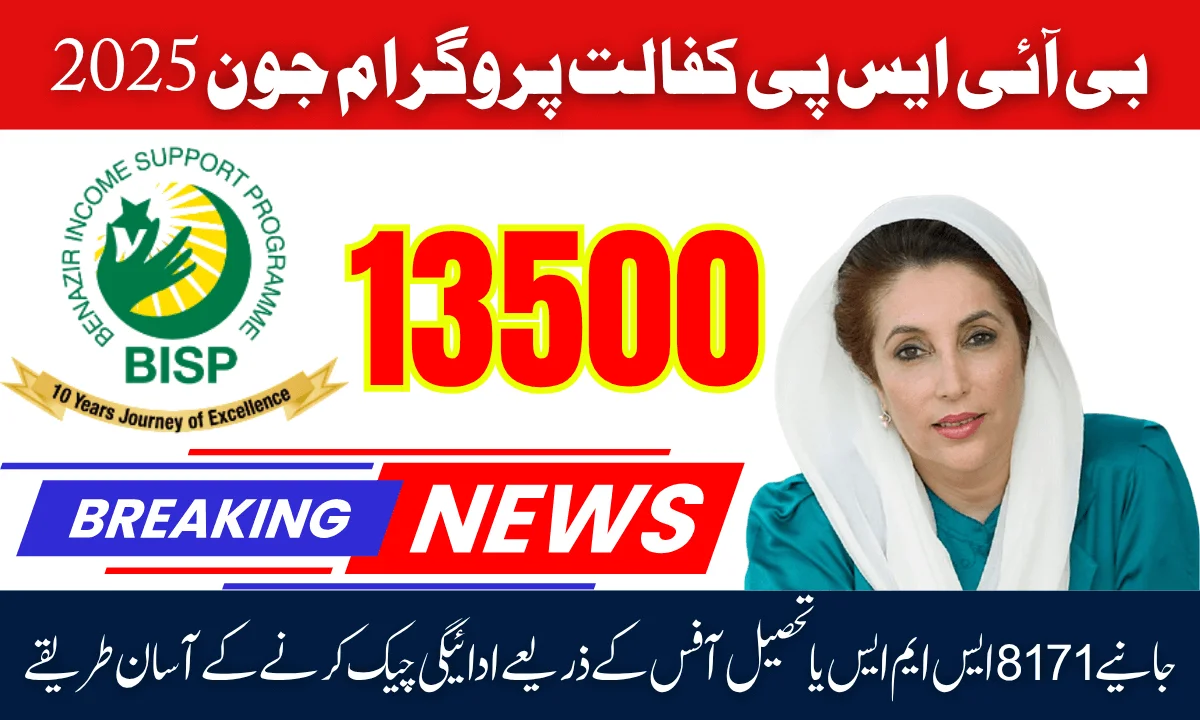 BISP Kafalat Program June 2025: Easy Ways to Check Payment Through 8171 SMS or Tehsil Office