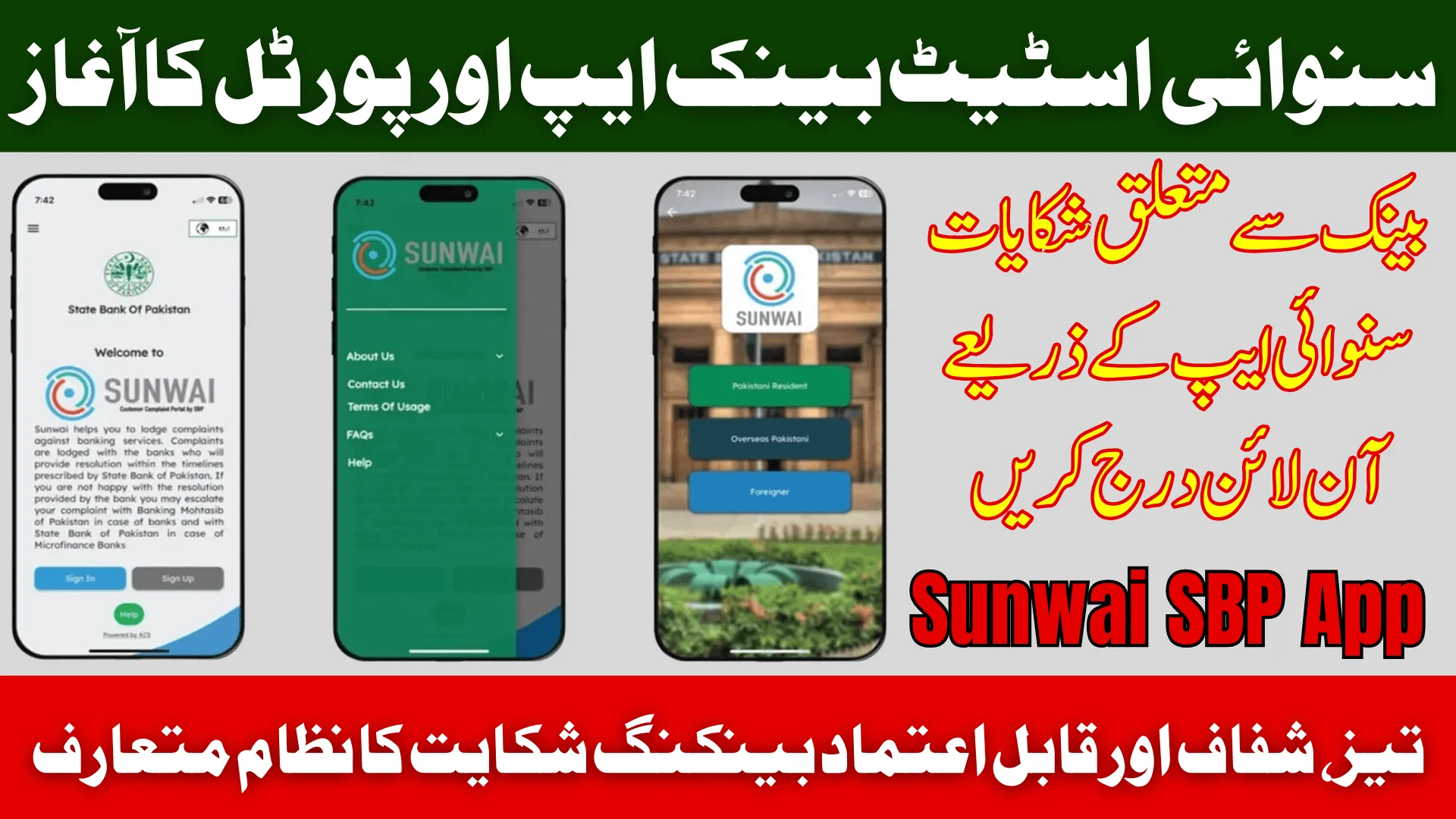 Sunwai SBP App & Portal Fast, Transparent & Reliable Banking Complaint System