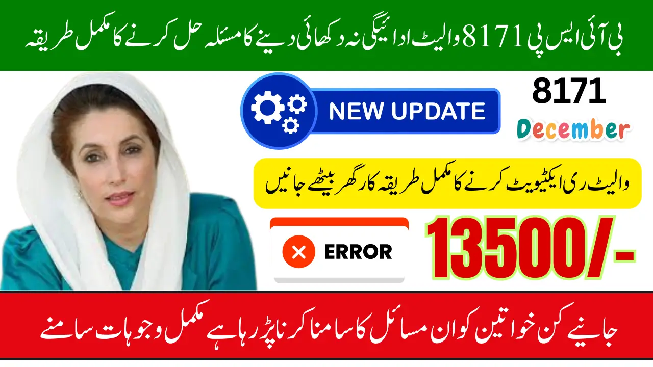 Why Your 8171 Wallet Payment Is Not Showing Complete Reason and Solution 2025